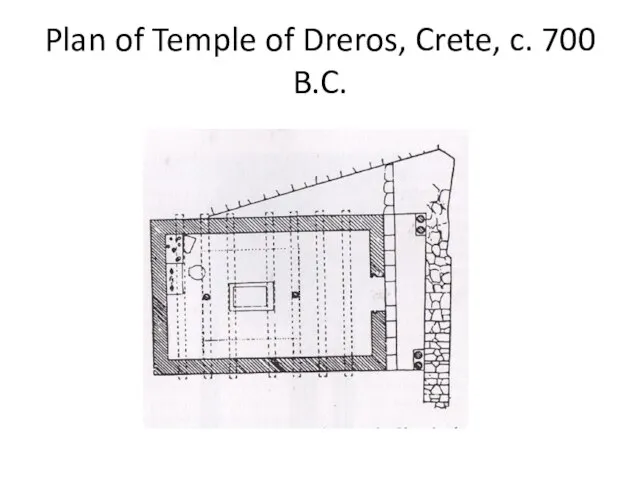 Plan of Temple of Dreros, Crete, c. 700 B.C.