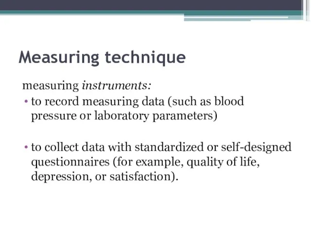 Measuring technique measuring instruments: to record measuring data (such as blood pressure