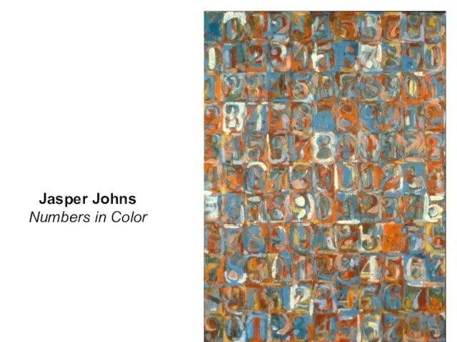 Jasper Johns Numbers in Color