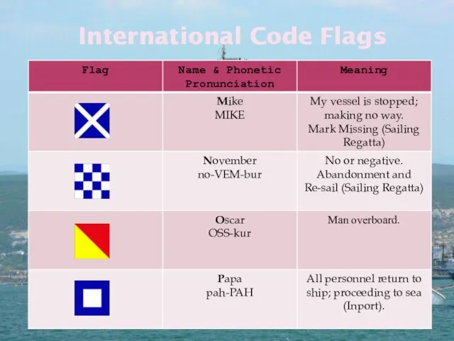 International Code Flags