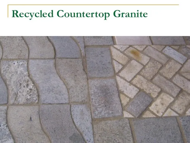 Recycled Countertop Granite