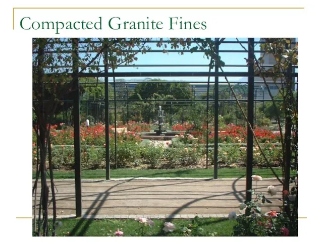 Compacted Granite Fines