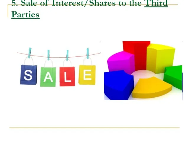 5. Sale of Interest/Shares to the Third Parties