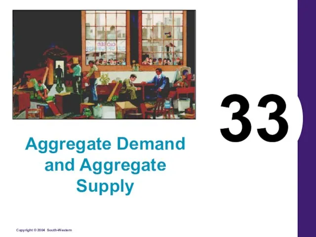 33 Aggregate Demand and Aggregate Supply
