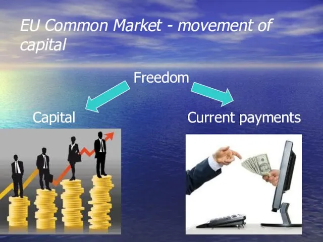 EU Common Market - movement of capital Freedom Capital Current payments