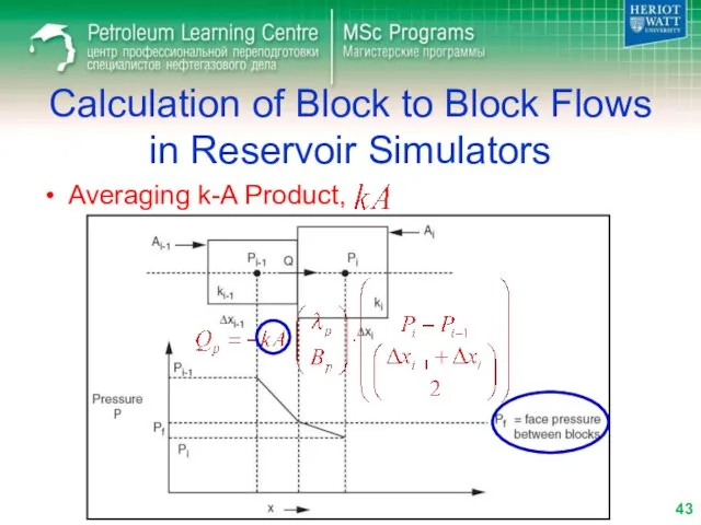 Calculation of Block to Block Flows in Reservoir Simulators Averaging k-A Product,