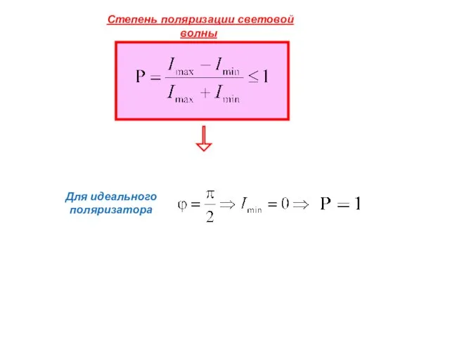 Степень поляризации световой волны