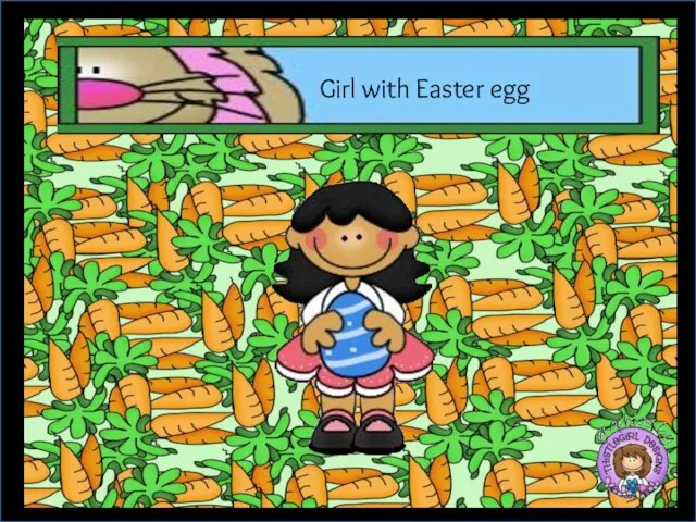 Girl with Easter egg