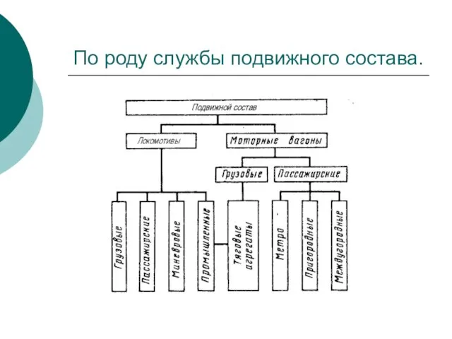 По роду службы подвижного состава.