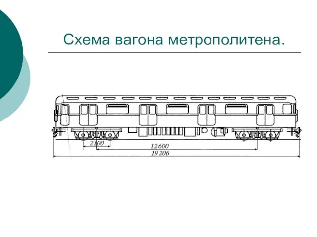 Схема вагона метрополитена.