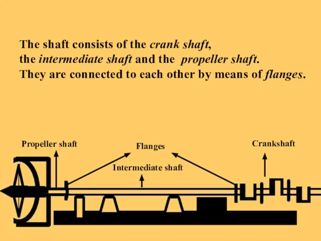 The shaft consists of the crank shaft, the intermediate shaft and the