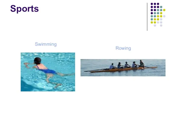 Sports Swimming Rowing