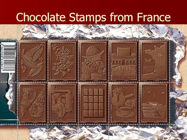 Chocolate Stamps from France