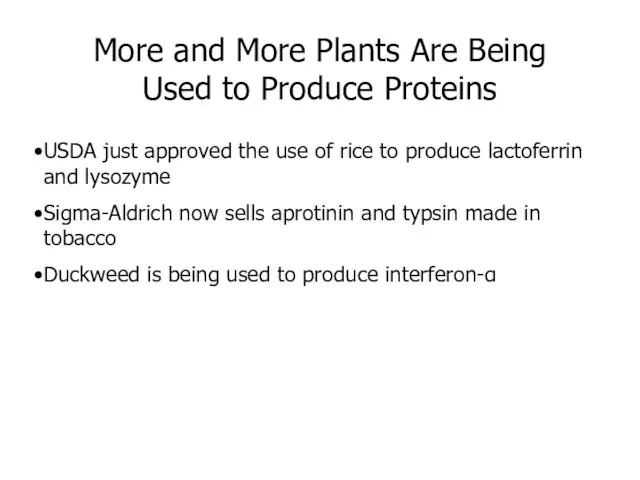 USDA just approved the use of rice to produce lactoferrin and lysozyme
