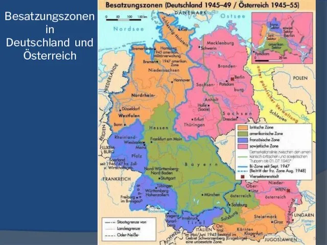 Besatzungszonen in Deutschland und Österreich