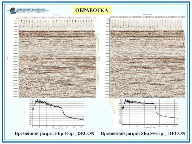 ОБРАБОТКА Временной разрез Slip Sweep _ DECON Временной разрез Flip Flop _DECON