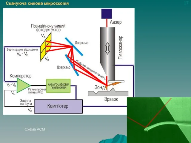 Скануюча силова мікроскопія Схема АСМ 17