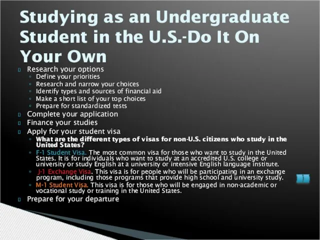 Studying as an Undergraduate Student in the U.S.-Do It On Your Own