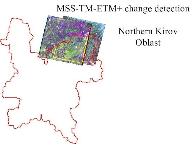 MSS-TM-ETM+ change detection Northern Kirov Oblast