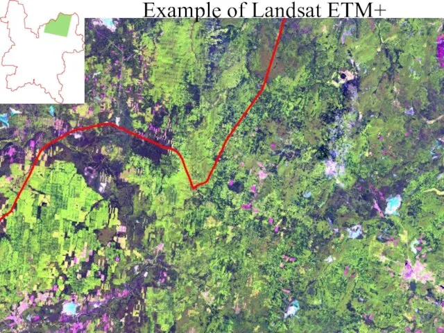 Example of Landsat ETM+