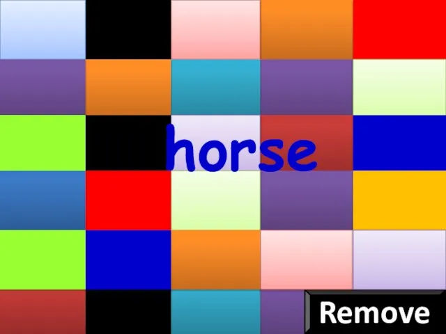 Remove horse