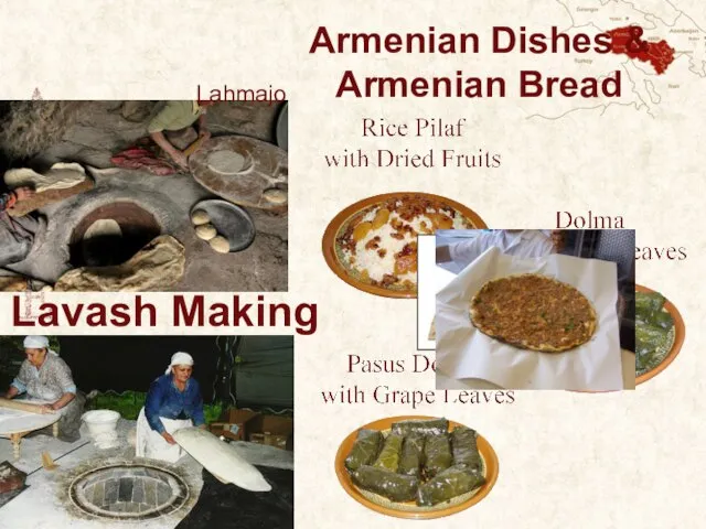 Armenian Dishes & Armenian Bread Lavash Making Lahmajo