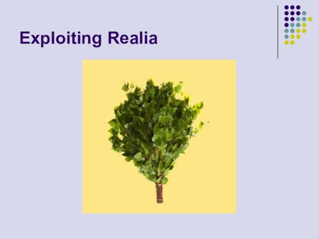 Exploiting Realia