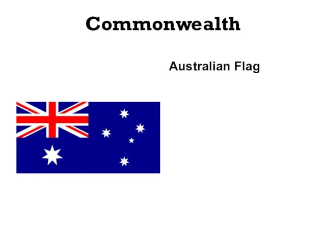 Commonwealth Australian Flag