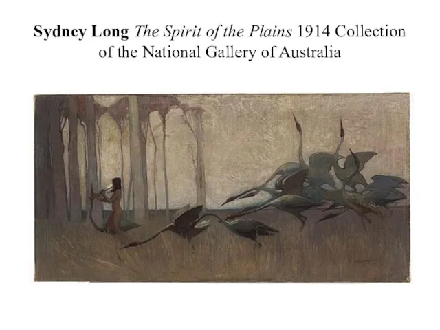 Sydney Long The Spirit of the Plains 1914 Collection of the National Gallery of Australia