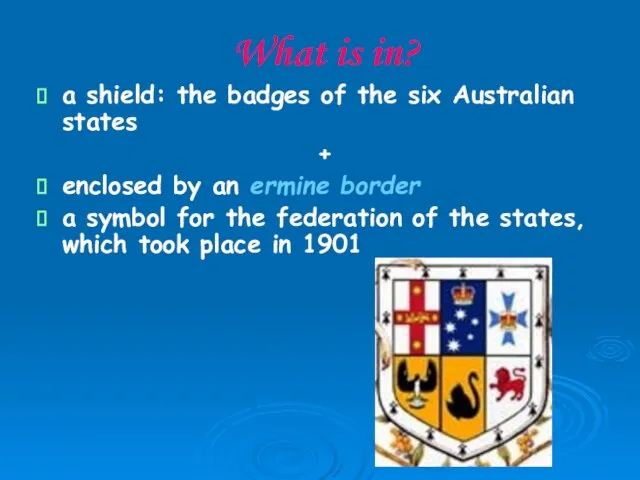 What is in? a shield: the badges of the six Australian states