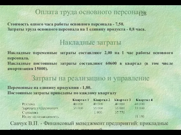 Савчук В.П. - Финансовый менеджмент предприятий: прикладные вопросы с анализом деловых ситуаций