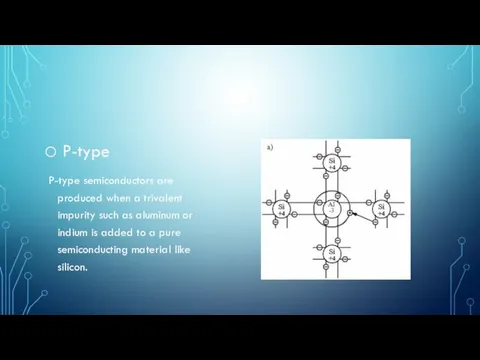 P-type P-type semiconductors are produced when a trivalent impurity such as aluminum