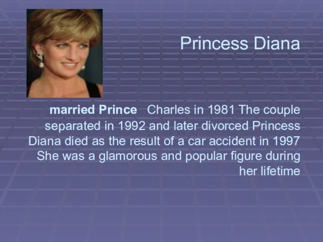 Princess Diana married Prince Charles in 1981 The couple separated in 1992