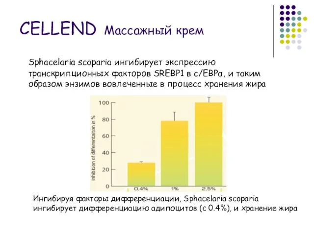 Sphacelaria scoparia ингибирует экспрессию транскрипционных факторов SREBP1 в c/EBPα, и таким образом