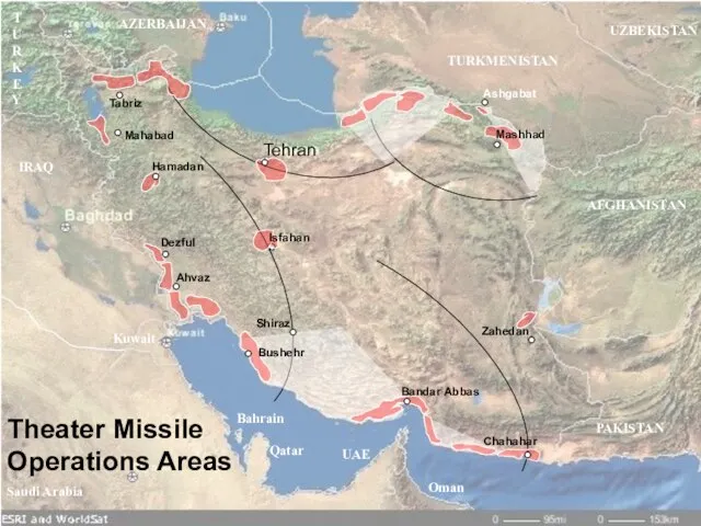 Isfahan Theater Missile Operations Areas