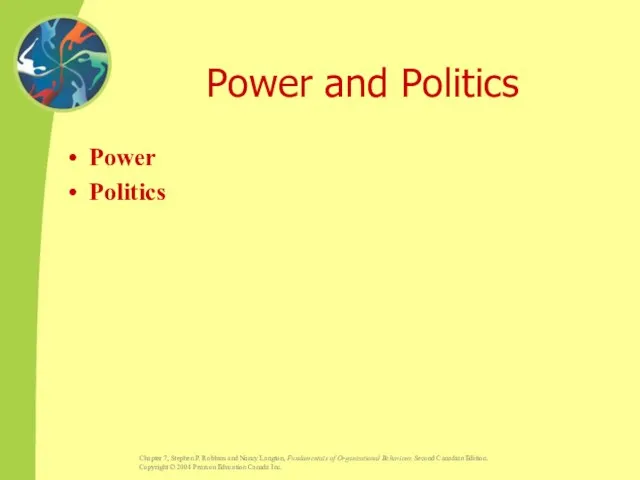 Power and Politics Power Politics