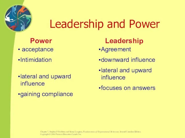 Leadership Agreement downward influence lateral and upward influence focuses on answers Power