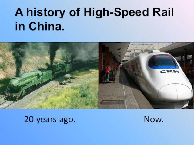 A history of High-Speed Rail in China. 20 years ago. Now.