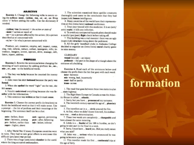 Word formation