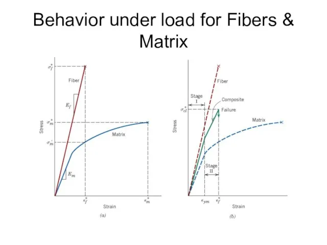 Behavior under load for Fibers & Matrix