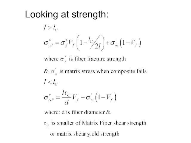 Looking at strength: