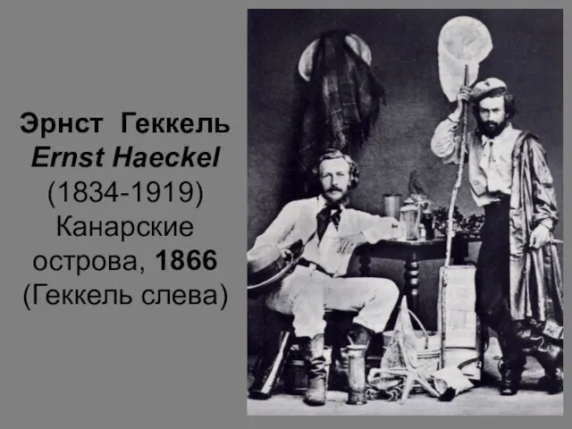 Эрнст Геккель Ernst Haeckel (1834-1919) Канарские острова, 1866 (Геккель слева)