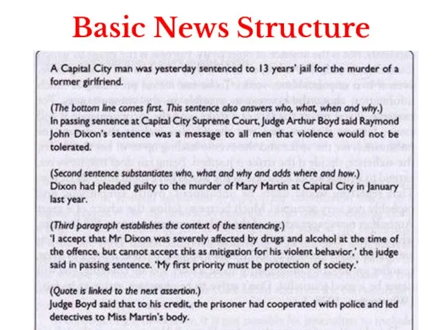 Basic News Structure