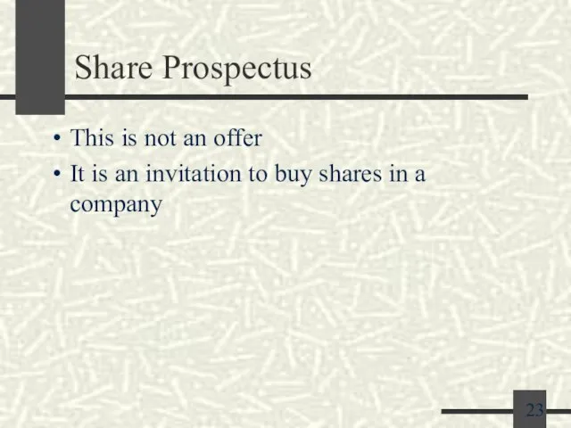 Share Prospectus This is not an offer It is an invitation to