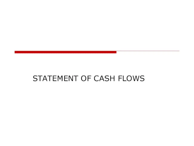 STATEMENT OF CASH FLOWS