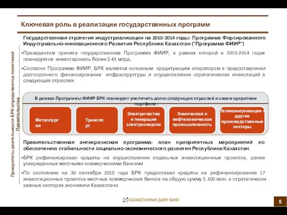 Правительственная антикризисная программа: план приоритетных мероприятий по обеспечению стабильности социально-экономического развития Республики