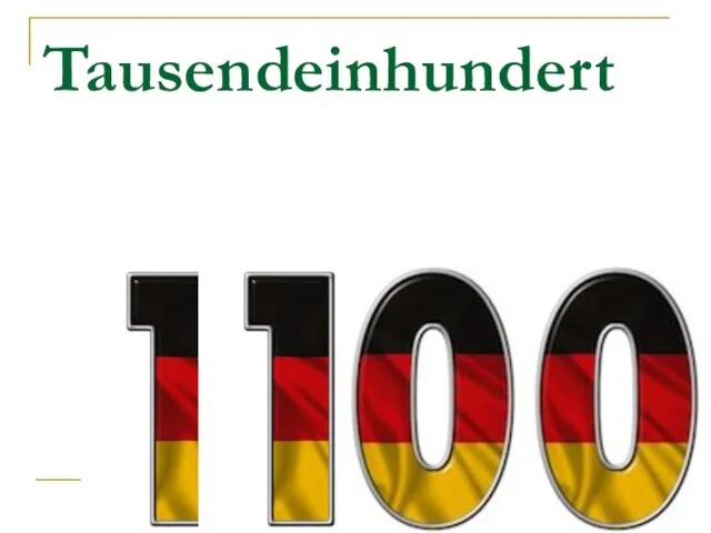 Tausendeinhundert