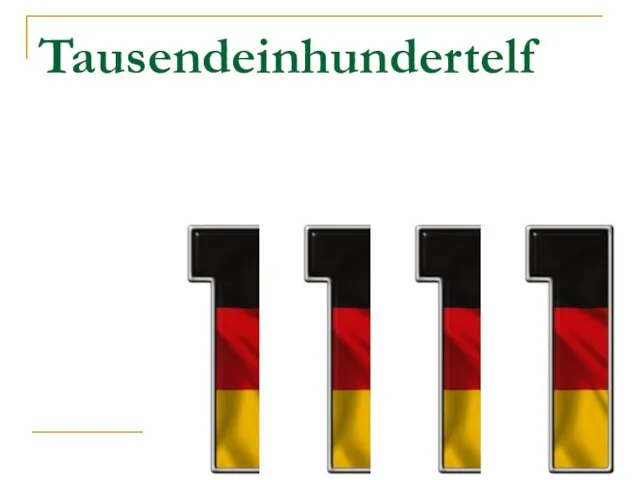 Tausendeinhundertelf
