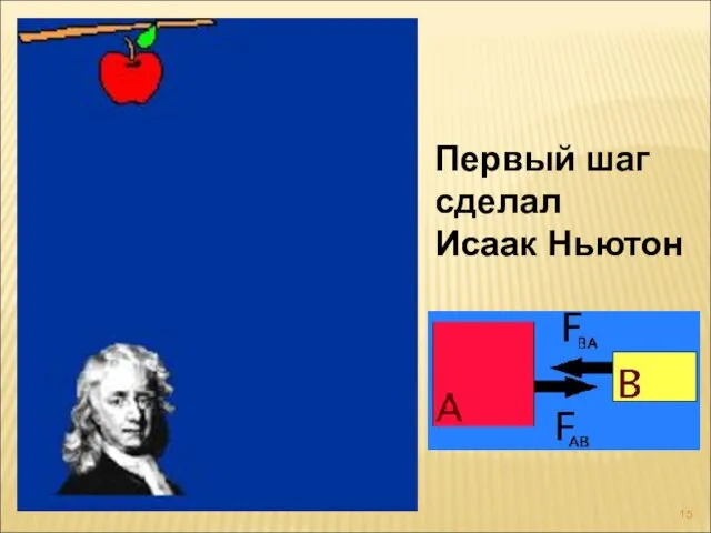 Первый шаг сделал Исаак Ньютон