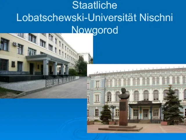 Staatliche Lobatschewski-Universität Nischni Nowgorod